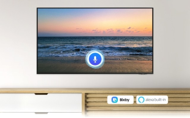 Smart tivi Samsung 65 inch 4K UA65AU8000 trợ lý giọng nói bixby