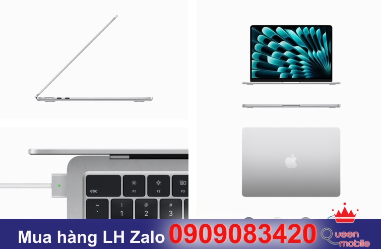 Macbook air m3 màu bạc