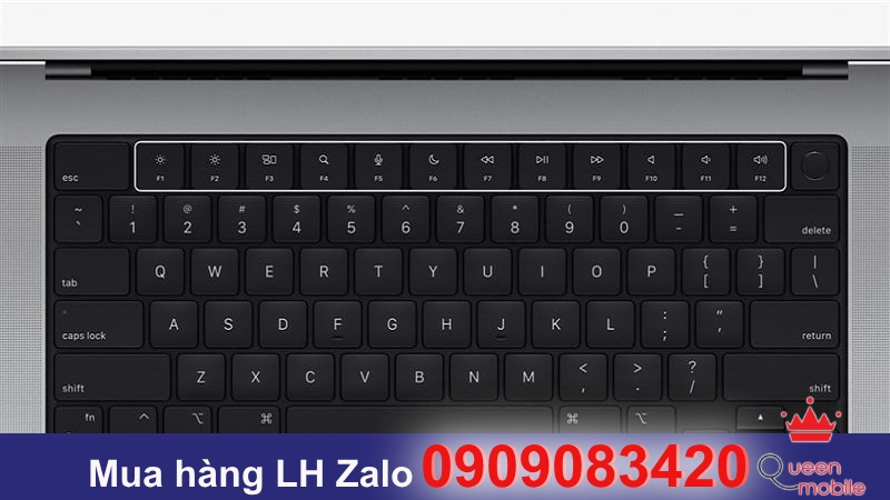 Touch Bar bị thay thế hoàn toàn bởi phím bấm vật lý (hàng phím F)