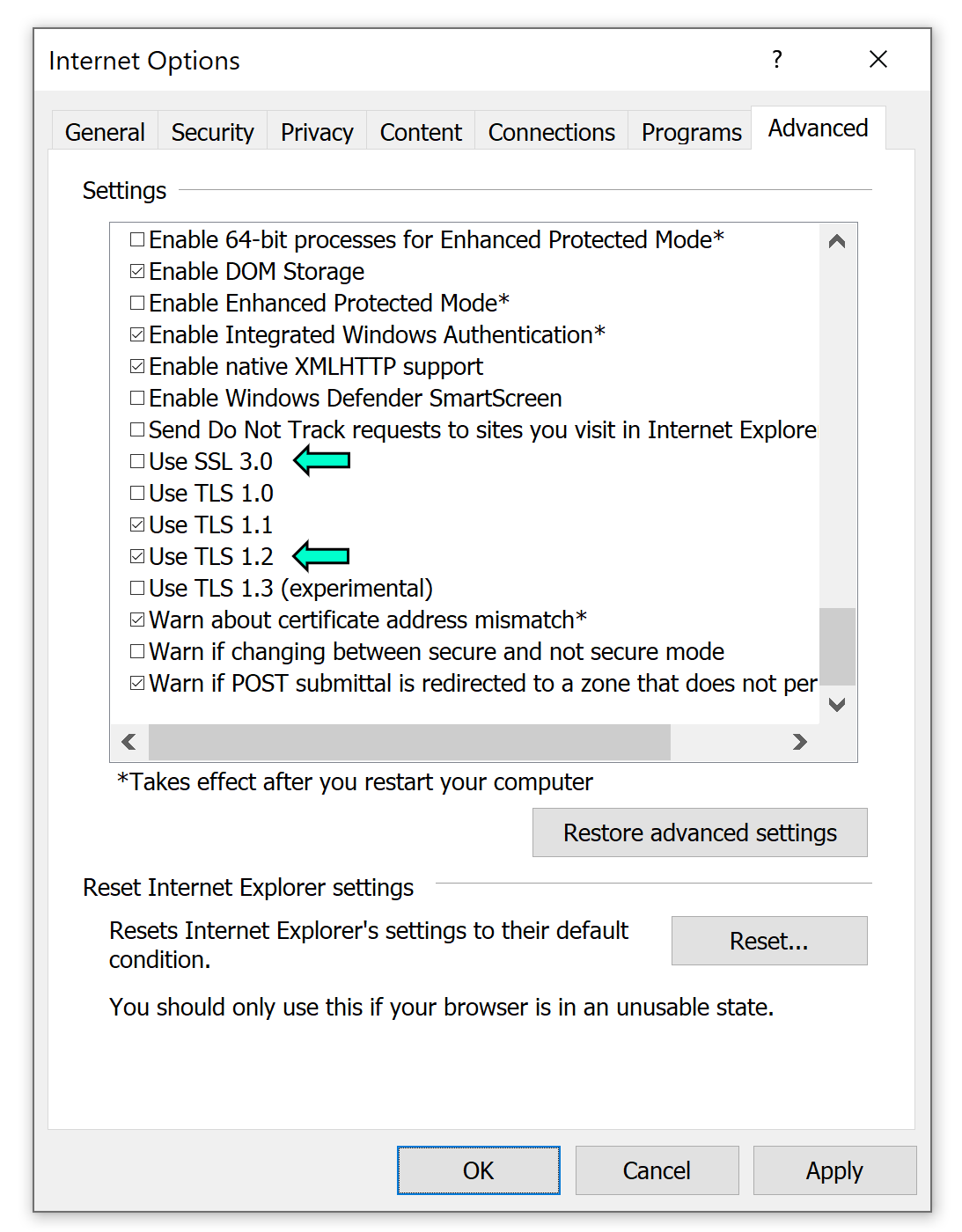 Disable Proxy Server