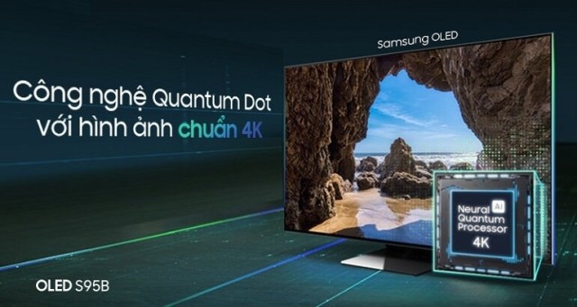 Smart tivi Samsung 4k 55 inch QA55S95B công nghệ màn hình