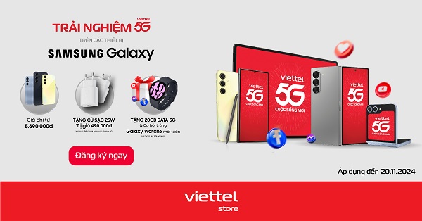 Kham pha uu dai doc quyen trai nghiem 5G Viettel