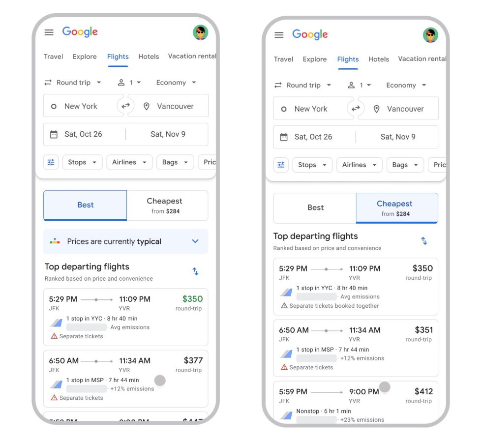 Google Flights - Cheapest Flight