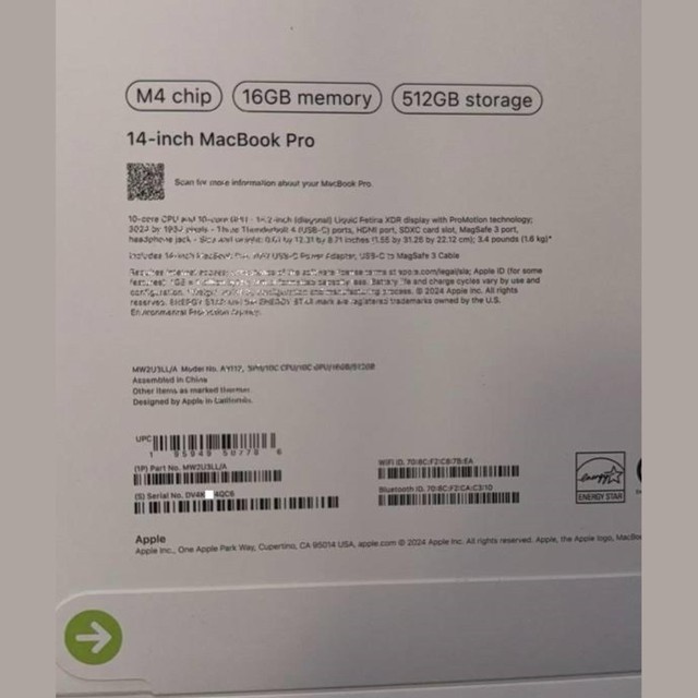 Cấu hình 'khủng' của MacBook Pro M4 bị rò rỉ- Ảnh 1.