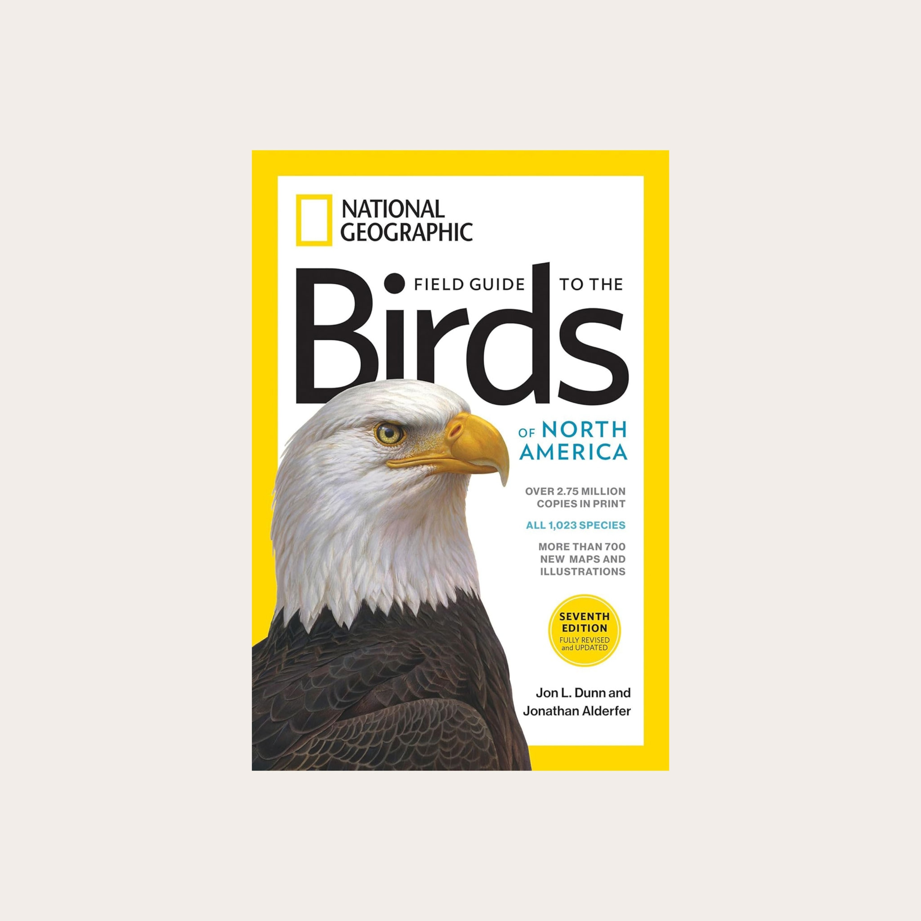 National Geographic magazine with an eagle placed in front of a tan background.