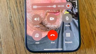 Call recording feature on an iphone 15 Pro running ios 18.1