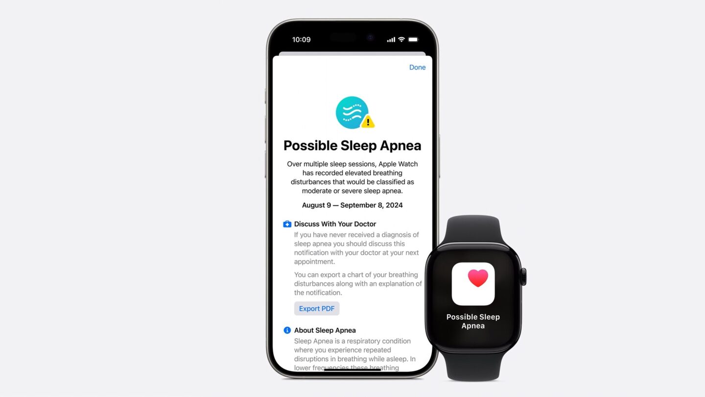 Sleep Apnea detection on iPhone and Apple Watch