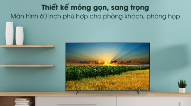 Smart Tivi Samsung 60 inch 4K UA60AU8100 thiết kế