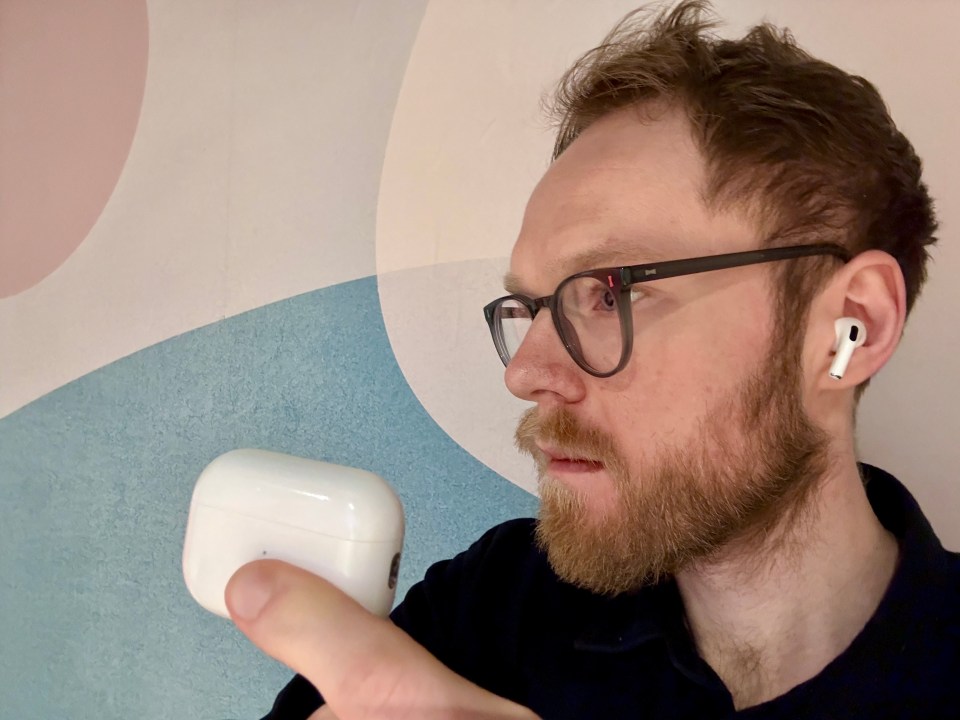 The Sun's tech expert Sean Keach had a go with the new Apple AirPods hearing test feature