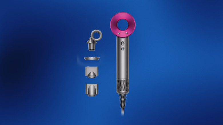 Dyson hairdryer with attachments