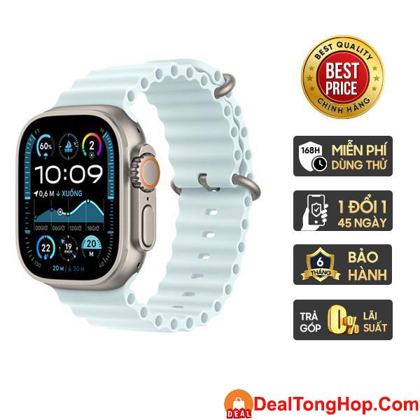 dong ho thong minh apple watch ultra 2 49mm gps cellular vien titanium moi nhu moi image