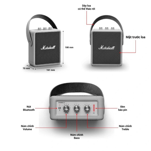 loa Marshall Stockwell 2 thông số kỹ thuật