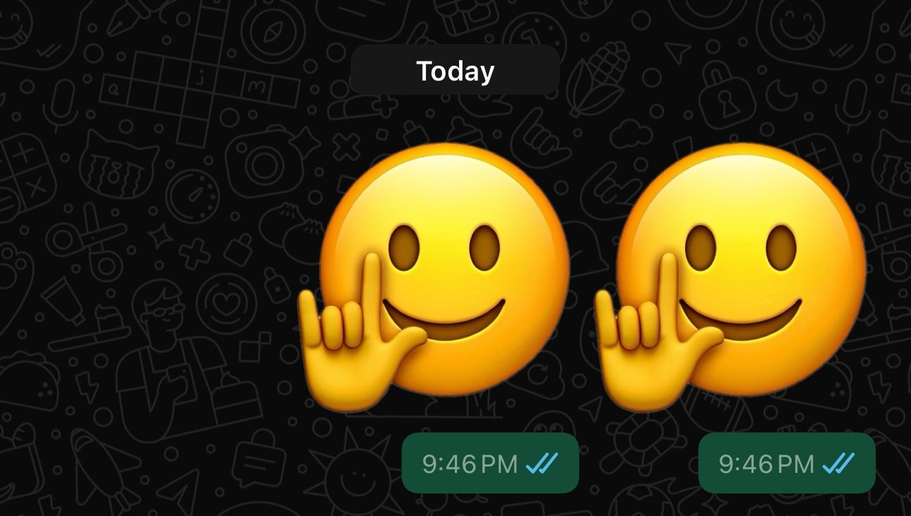 Gửi GenMoji làm nhãn dán trên WhatsApp