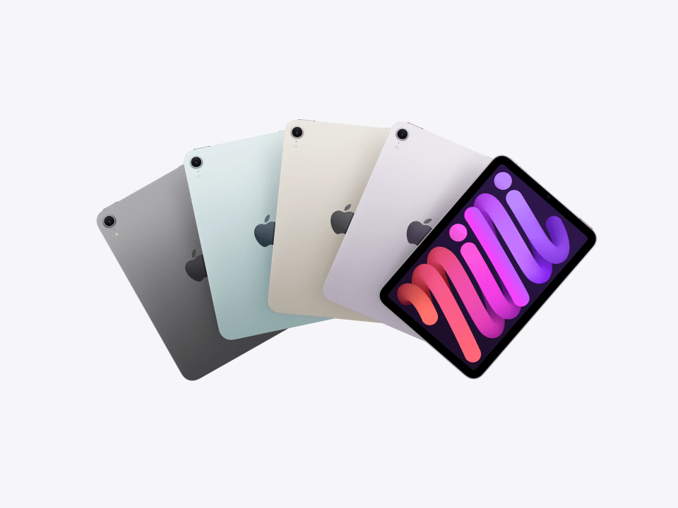 iPad mini với nhiều màu.